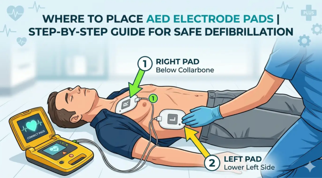 Where To Place AED Electrode Pads